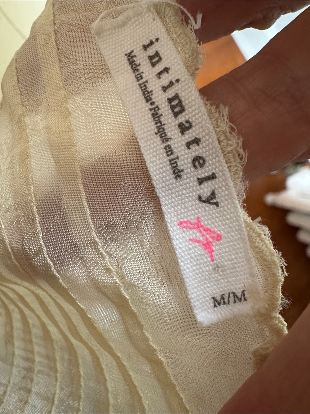 NWOT Intimately “Me With You” Ivory slip Dress - Picture 9 of 12